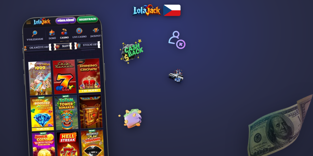 Ikona zkratky Lolajack Casino android app na ploše telefonu pro rychlý přístup