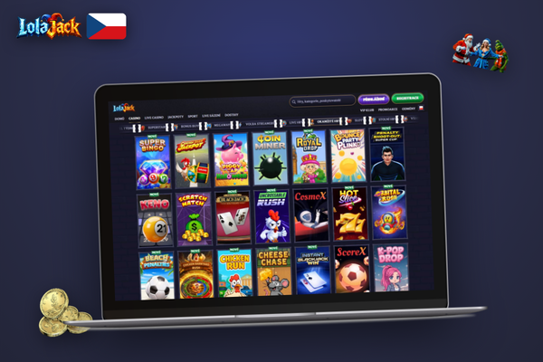 Hrát Lolajack Casino na PC v živém kasinu na širokúhlém monitoru